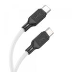 hoco. Cablu Date si Incarcare USB-C - USB-C HOCO X90, 60W, 1m, Alb - gsmboutique