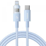 Baseus Cablu Date si Incarcare USB-C - Lightning Baseus Display 2, 20W, 2m, Albastru P10382703311-01 (P10382703311-01) - gsmboutique