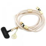 Guess Cablu Date si Incarcare USB-C - USB-C Guess CBDY 4G Charm, 100W, 1.5m, Bej - gsmboutique