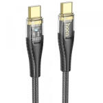 hoco. Cablu Date si Incarcare USB-C - USB-C HOCO U121, 60W, 1.2m, Negru - gsmboutique