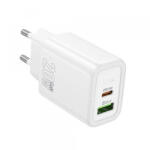 hoco. Incarcator Retea HOCO N61, 20W, 3A, 1 x USB-A - 1 x USB-C, Alb - gsmboutique