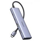 UGREEN Hub USB-C UGREEN CM473, 2 x USB-A 3.0 - 2 x USB-C, 0.20cm, Gri - gsmboutique
