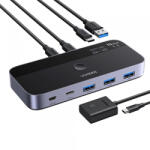 UGREEN Switch USB UGREEN CM691 (45784), 3 x USB-A 3.2 - 1 x USB-C - 1 x miniUSB, Negru - gsmboutique