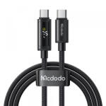 Mcdodo Cablu Date si Incarcare USB-C - USB-C McDodo CA-8000 Display, 100W, 1.2m, Negru - gsmboutique