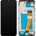 MP Display cu Touchscreen MP compatibil cu Samsung Galaxy A02s A025F, cu Rama, Negru - gsmboutique