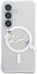 KARL LAGERFELD Husa Karl Lagerfeld IML KC Script cu MagSafe compatibila cu Samsung Galaxy S26, Transparent (3666339612702)