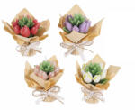 Decorer Set 4 lumanari tip buchet Lalele 9, 5x7, 5x12 H (A14.16.39)