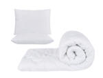Confort Set alb, pilota 180x200cm 200gsm + 2 perne albe nematlasate 50x70cm (SET.P.CF.180.2PER.50X70)