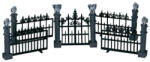  Lemax gargoyle fence s/5 Spooky Town 2004