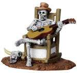 Lemax rocking chair skeleton Spooky Town 2012