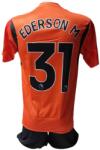Manchester City Tricou de fotbal cu pantaloni Replica Manchester City Ederson portocaliu-negru 140 (Man7128)