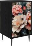 vidaXL Dulap de noapte BORNE Stejar Negru 36 x 33 x 61 cm GartenMobel Dekor (8007323)