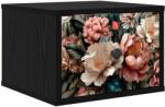 vidaXL Noptiera suspendata BORNE Stejar Negru 36 x 33 x 25 cm GartenMobel Dekor (8007459)