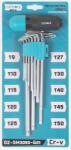Detoolz Set 10 chei Torx Detoolz cu maner T, otel Cr-V, T9-T50 (DZ-SM3050-G01)