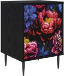 vidaXL Dulap de noapte KIEL Stejar Negru 36 x 33 x 51 cm GartenMobel Dekor (8007257)