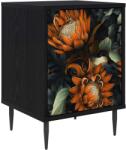 vidaXL Dulap de noapte LOCHEM Stejar Negru 36 x 33 x 51 cm GartenMobel Dekor (8007231)