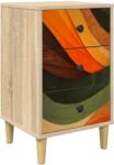 vidaXL Dulap de noapte BONN Stejar Sonoma 36 x 33 x 60 cm GartenMobel Dekor (8007293)