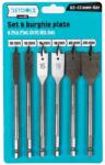 Detoolz Set 6 burghie plate pentru lemn Detoolz, 10-25 mm (DZ-CC3085-G01)