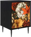 vidaXL Dulap de noapte GENNEP Stejar Negru 36 x 33 x 51 cm GartenMobel Dekor (8007241)