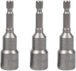 Detoolz Set 3 chei tubulare magnetice Detoolz 12 mm, prindere hexagonala 1/4 (DZ-CC3083-G01)