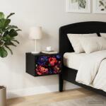 vidaXL Noptiera suspendata KIEL Stejar Negru 36 x 33 x 25 cm GartenMobel Dekor (8007487)