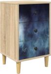 vidaXL Dulap de noapte RAALTE Stejar Sonoma 36 x 33 x 60 cm GartenMobel Dekor (8007275)