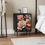vidaXL Dulap de noapte BORNE 2 buc. Stejar Negru 36 x 33 x 51 cm GartenMobel Dekor (8007244)