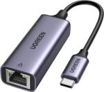 UGREEN Adaptor retea UGREEN USB-C la Ethernet, 1Gbps Gigabit, LAN (Gri) (50737B)