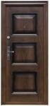 NOVO DOORS Usa metalica de exterior cu izolatie si vizor Novo Doors ND7002 , 2 yale, tabla 0, 7 mm, balamale si clanta incluse, toc de 7 centimetri, pentru casa si apartament, Maron (Sens deschidere: Dreapta) (N