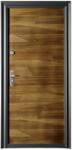 NOVO DOORS Usa metalica de exterior cu izolatie si vizor Novo Doors ND7004 , 2 yale, tabla 0, 7 mm, balamale si clanta incluse, toc de 7 centimetri, pentru casa si apartament, Maron (Sens deschidere: Dreapta) (N