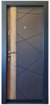 NOVO DOORS Usa metalica de apartament cu izolatie si vizor Novo Doors First Class NDFC05, Deschidere Stanga Dreapta, Dimensiune 200X88 cm, Tabla 1.2 mm, Kit complet, Gri antracit cu insertie Stejar (Sens deschid