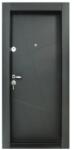 NOVO DOORS Usa metalica de apartament cu izolatie si vizor Novo Doors First Class NDS18, Cu toc imbracat si folie PVC, Deschidere Stanga Dreapta, Dimensiune 200X88 cm, Tabla 1.2 mm, Kit complet, Negru perlat (Se