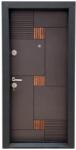 NOVO DOORS Usa metalica de apartament cu izolatie si vizor Novo Doors First Class NDS06, Deschidere Stanga Dreapta, Dimensiune 200X88 cm, Tabla 1.2 mm, Kit complet, Gri antracit cu insertie Stejar (Sens deschide