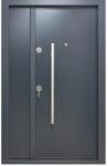 NOVO DOORS Usa metalica dubla de exterior cu izolatie si vizor Novo Doors NDS1200, Din compozit, 2 yale, Kit complet, Pentru case (Culoare: Gri Antracit, Dimensiune: 120 cm, Sens deschidere: Dreapta) (NDS1200GA1