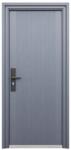 NOVO DOORS Usa metalica de exterior cu izolatie si vizor Novo Doors ND6003, tabla 0.5 mm, prag din inox, balamale si clanta incluse, pentru casa si apartament, Gri Antracit (Sens deschidere: Stanga) (ND6003GAORS