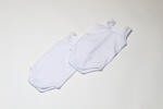 drool Set 2 body-uri din bumbac albe fara maneca - tip maieu Drool (Marime: 0-3 Luni)