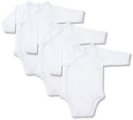 drool Set 3 body-uri din bumbac albe petrecute Drool (Marime: 6-12 Luni, Tip maneca: Lunga)