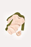 BabyCosy Set 2 body-uri cu maneca lunga bebe unisex din bumbac organic si modal - Verde/Blush, BabyCosy (Marime: 18-24 Luni)