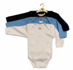 drool Set 3 body-uri din bumbac cu maneca lunga color mix 2 Drool (Marime: 3-6 Luni)
