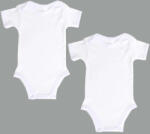drool Set 2 body-uri din bumbac albe cu maneca scurta Drool (Marime: 0-3 Luni)