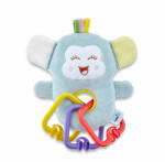 BabyJem Jucarie din plus pentru bebelusi cu inele dentitie Funny Monkey BabyJem (Culoare: Bleu)