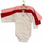 drool Set 3 body-uri din bumbac cu maneca lunga color mix 1 Drool (Marime: 3-6 Luni)