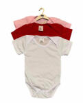 drool Set 3 body-uri din bumbac cu maneca scurta color mix 1 Drool (Marime: 0-3 Luni)