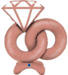 LufiParty Levegővel Tölthető Álló Jegygyűrű Fólia Lufi 99cm