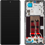 Oppo Display cu Touchscreen Oppo Reno10 Pro, cu Rama, Negru (Silvery Grey), Service Pack 621029000057