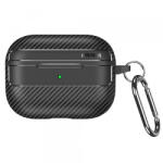 Techsuit Husa Techsuit CarbonFiber pentru Apple AirPods Pro Series, Neagra