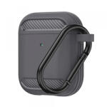Techsuit Husa Techsuit Carbon pentru Apple AirPods Gen 2 / Gen 1, Gri - koubsolutions