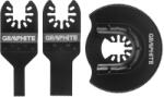 GRAPHITE Set accesorii taiere metal pentru multifunctional cu vibratii, set de 3 buc. 56H072 (56H072)