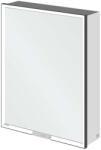 Villeroy & Boch My View+ - Dulap cu oglindă cu iluminare LED, 60x75x17 cm, 1 ușă, balamale dreapta, Brilliant White/negru mat B4816RVE (B4816RVE)