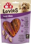 8in1 Lovies Duck Fillets 80 g recompensă pentru câini cu file de rață